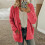 Dame polyester cardiganfrakke plus size 2