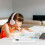 Transparent plastic pencil case portable desk organizer 5