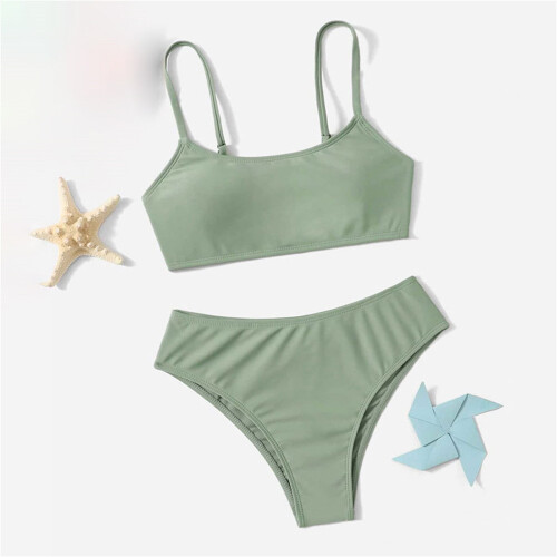 Σετ μαγιό tankini για κορίτσια, μέγεθος 8 ετών, ψηλόμεσο 1