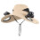 Solar Fan Hat Bred Skygge Khaki2Fans3Speeds 3