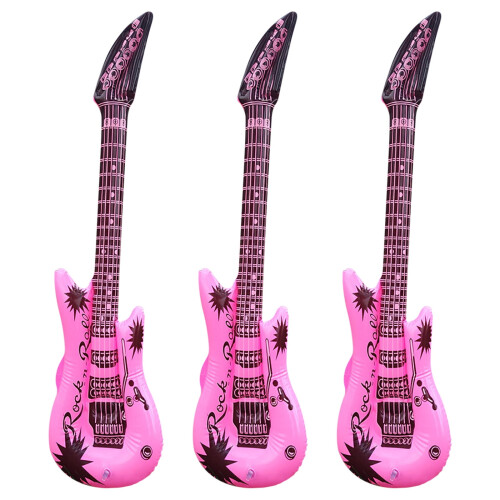 Inflatable Guitar with Strap 35 Inch 7 Colors