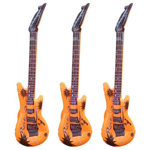 Inflatable Guitar with Strap 35 Inch 7 Colors