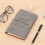 A5 leather binder notebook refillable 100gsm paper 5