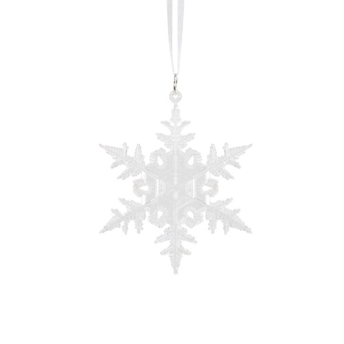 Clear Acrylic Snowflake Ornament Set 3PCS
