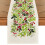 Chemin de table de Noël aquarelle houx 13 x 60 pouces 1