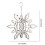 Girouette flocon de neige 3D en acier inoxydable 3