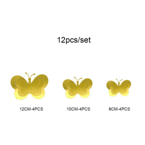 Butterfly Wall Stickers 3D Decor 12 Pieces 1