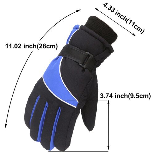 Waterproof Thermal Winter Gloves Gray 2