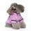Hundebadekåpe i mikrofiber med hette, hvit, lilla, S 4