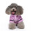 Hundebadekåpe i mikrofiber med hette, hvit, lilla, S 5