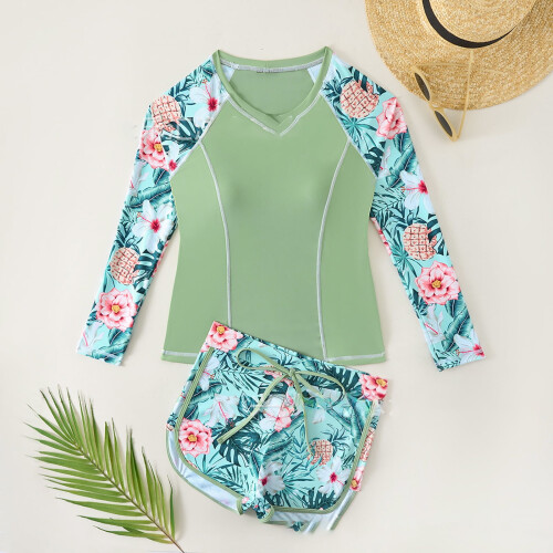 Σετ tankini με φλοράλ print για κορίτσια, 11-16 ετών 1