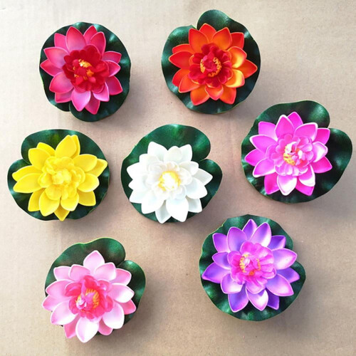 Artificial Lotus Flower Floating Decor 1 Piece 1