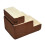 Scaletta a tre gradini in peluche per cani e gatti, beige 7