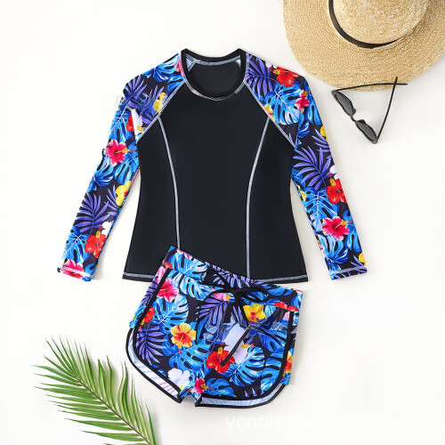 Σετ tankini με φλοράλ print για κορίτσια, 11-16 ετών 1