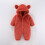 Baby Snowsuit Warm Hooded Romper Solid Color One-Piece 2