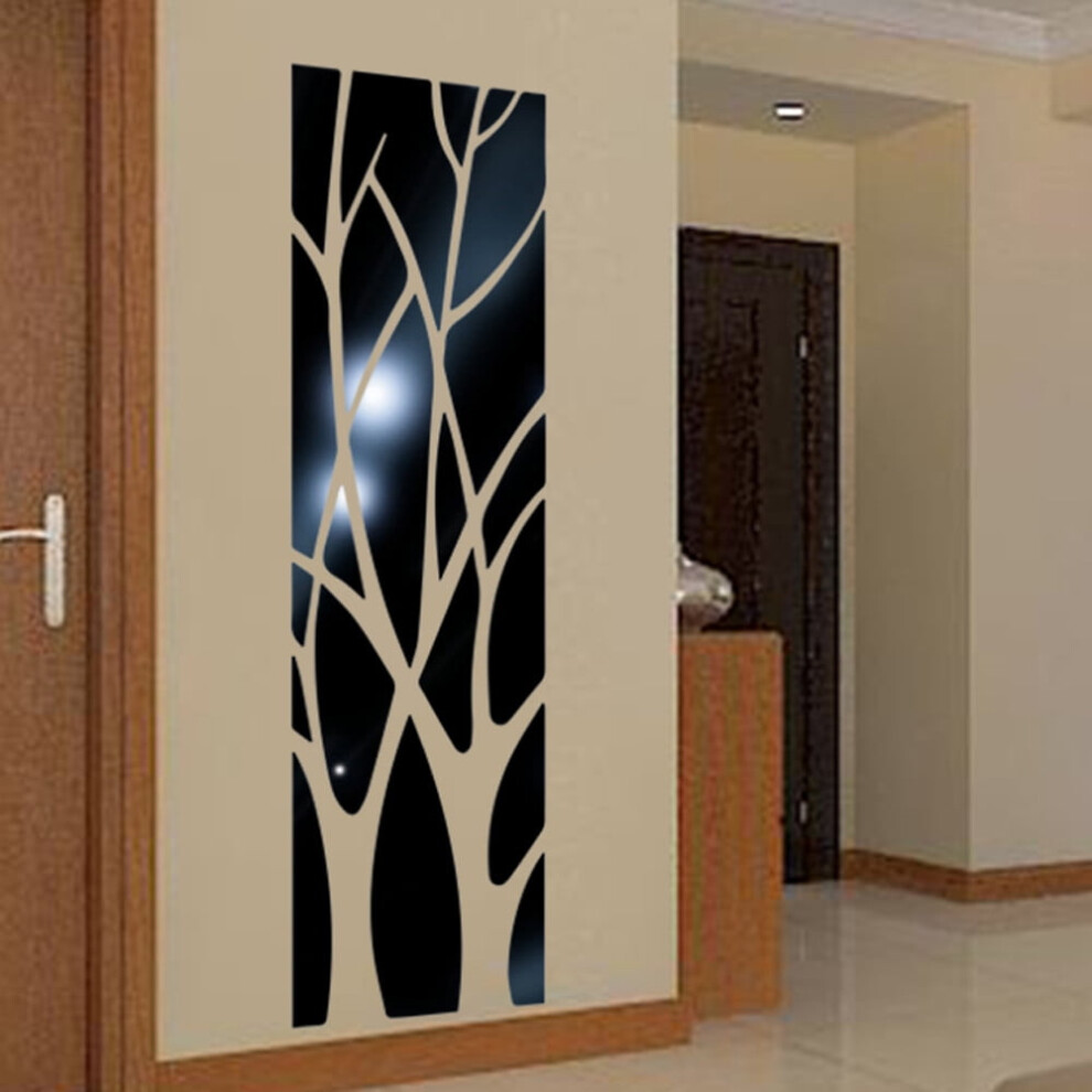 Modern Mirror-Style Wall Sticker Removable 1 Piece