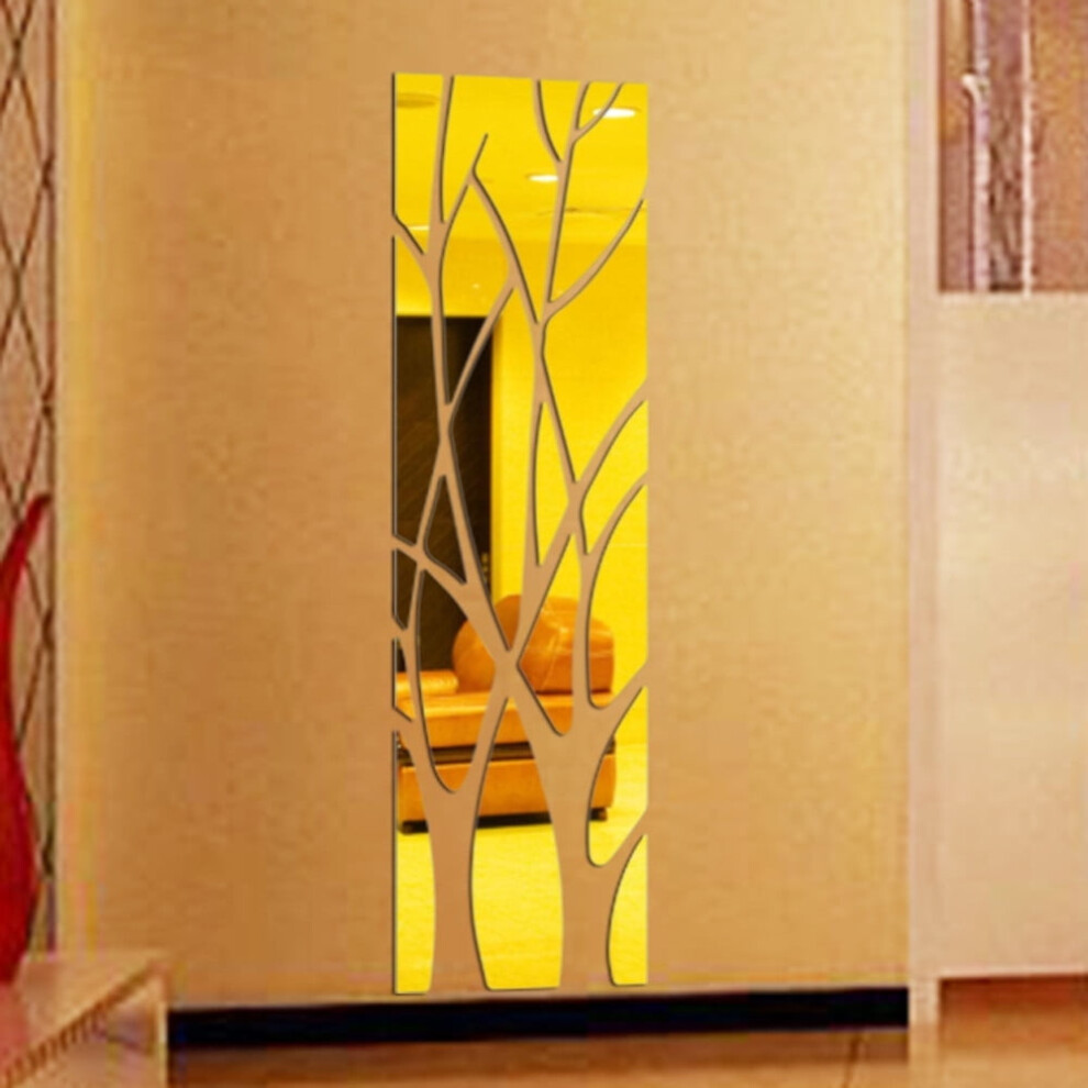 Modern Mirror-Style Wall Sticker Removable Home Decor 900223647825
