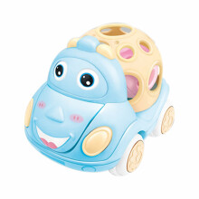 Twfbrm Baby-Spielzeugauto, Rassel- und Rollauto für Kleinkinder von 1-3 Jahren, Schiebe- und Fahrauto mit weichem Gummi für Babys von 6-12 Monaten,