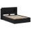 VidaXL vidaXL Bed Frame with Storage Black 150 x 200 cm Engineered Wood 5
