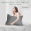 Solid Color Twin Pillowcases Gray 2-Pack 18.89" x 29" 3