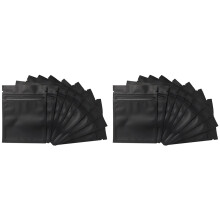 200 Bolsas 3 x 4 Pulgadas Bolsas Mylar Resellables Que Se Pueden Volver Una Sellar Bolsa Aluminio Bolsa Negro Mate