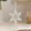 Clear Acrylic Snowflake Ornament Set 3PCS 2