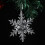Clear Acrylic Snowflake Ornament Set 3PCS 6