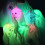 Halloween String Lights White Skull LED 10-Pack 7