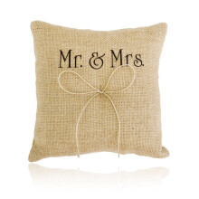 Wedding Ring Bearer Pillow 15x15cm with Ribbon