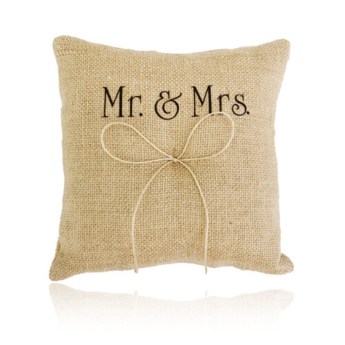 Wedding Ring Bearer Pillow 15x15cm with Ribbon