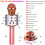 Karaoke Microphone for Kids Ages 4-12 Gold 5