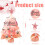 Mini Christmas Tree Artificial Pink LED Tabletop Tree 18 6