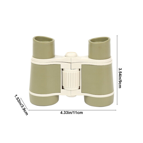Binóculos infantis 4x30 para exploração ao ar livre, brinquedo resistente. 2