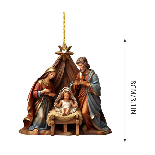 Krippenfigur, flach verpackt, Erinnerungsstück, 1 Stück 2