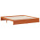 VidaXL vidaXL Bed Frame with Drawer Wax Brown 180 x 200 cm Solid Pine Wood 4