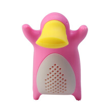 1 infuseur à thé réutilisable en silicone, filtre et diffuseur pour thé en vrac (rose)