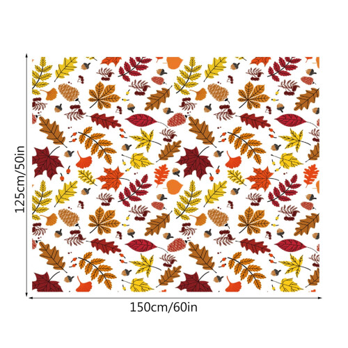 Autumn Blanket Orange Leaf Design 125x150cm 2