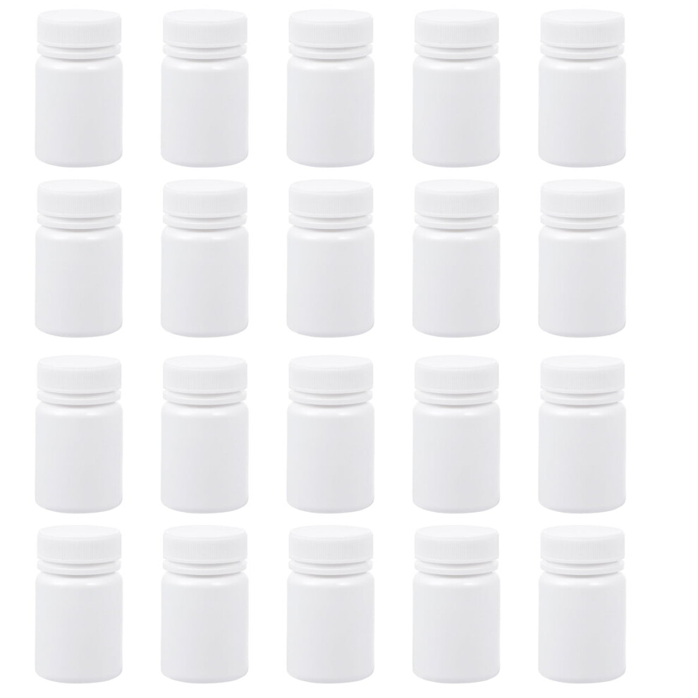 Travel Medicine Container Plastic Pill Bottles 20pcs 50ml