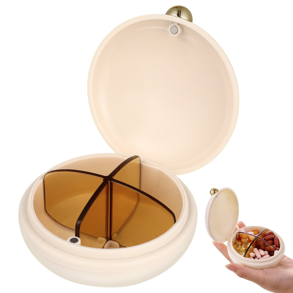 Pill Organizer with 6 Compartments