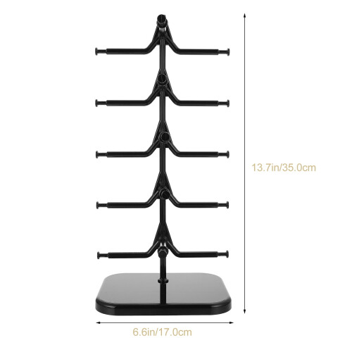 Rotating Sunglasses Display Stand Black 10-Pair 2