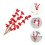 Simulated Red Berries Branches 6 pcs 4