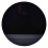 Obsidian rund spejlplade sort linsering Gotisk 2