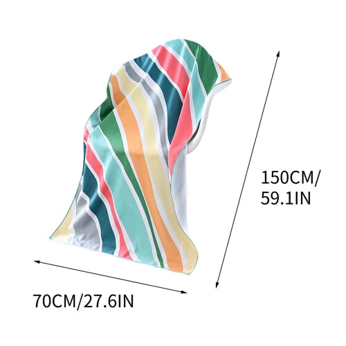 Microvezel strandhanddoek 60x28 inch, superabsorberend 2