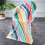 Microvezel strandhanddoek 60x28 inch, superabsorberend 5