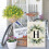 Drapeau initial pour jardin fleuri 12 x 18 pouces, double face 6
