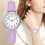 Women's Leather Watch Minimalist Quartz 1 Piece 2