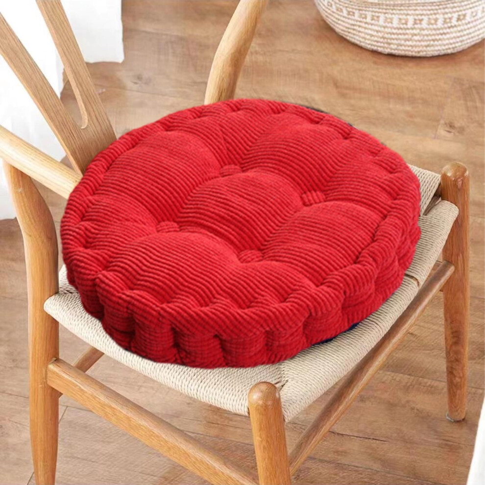 Round Chair Cushions Tatami Seat Pads 15.75 Inch Red 900223112873