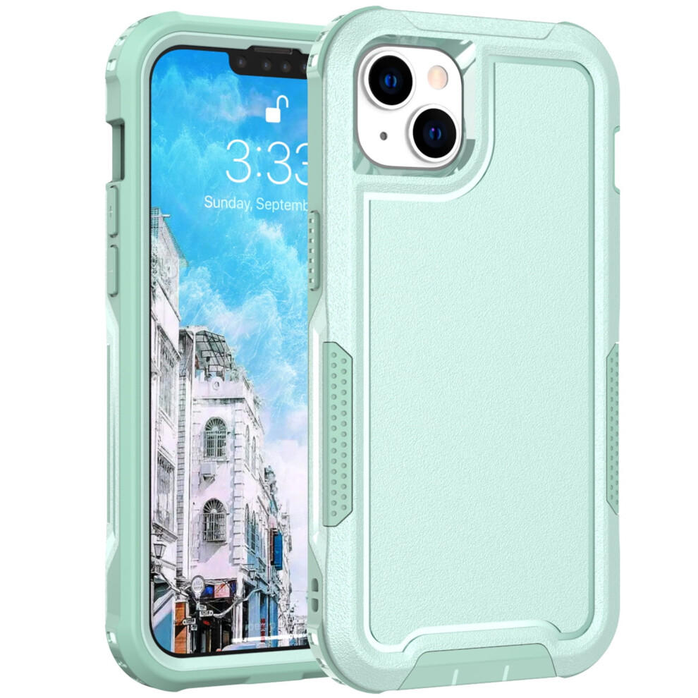 Iphone 14 Case Shockproof Dual-Layer Rugged Green 900223111159