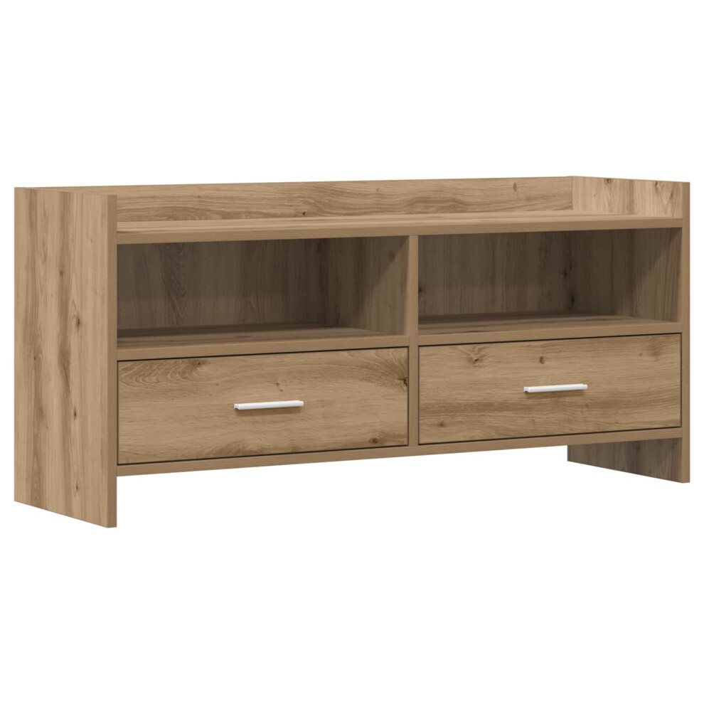 Vidaxl Tv Cabinet 100 X 33 X 47 Cm Artisan Oak Engineered Wood