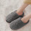 Men's Grey Flip-Flop Slippers Extra Wide Size 11 2